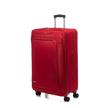 Trolley grande in tessuto rosso Romeo Gigli, Valigie, SKU o911000146, Immagine 0